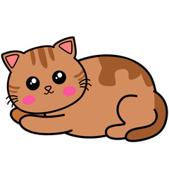 cat lying down