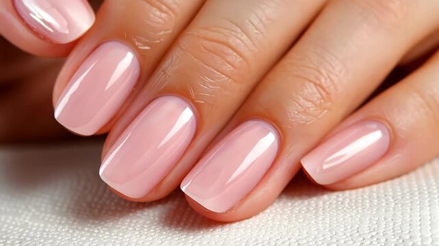 Elegant Manicured Hand: A close-up captures a woman's hand showcasing perfectly manicured nails, reflecting sophistication and style, exuding care and a touch of luxury.