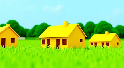 house in the grass