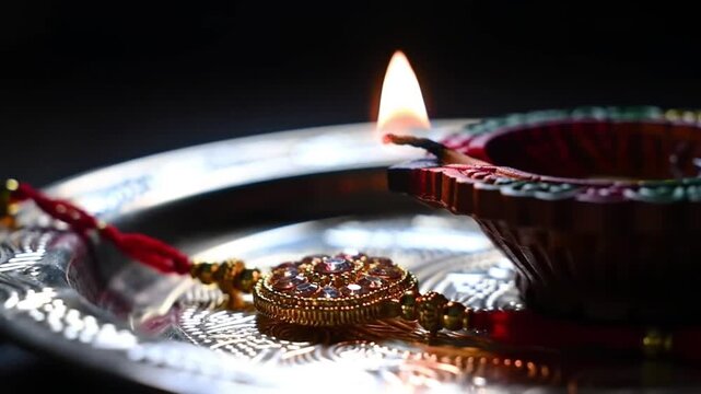 Raksha Bandhan Celebration with Traditional Rakhi
