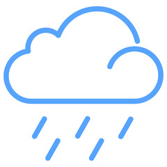 Rain Blue Icon