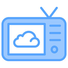 Weather News  Blue Icon
