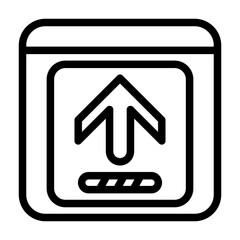 a set of icons containing directions and warnings such as arrows, danger warnings, files and so on