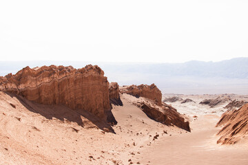 Moon Valley Landscape in Atacama Desert, Chile