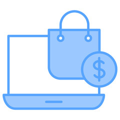 E-Store Blue Icon