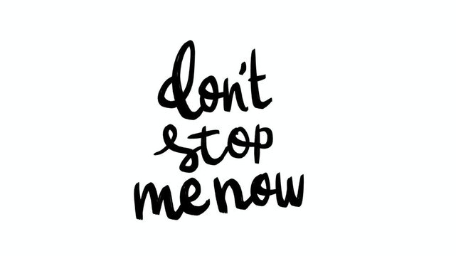 Inspirational hand-lettered message written in cursive black letters on a white background, encouraging determination and enthusiasm. Ideal visual for motivation, positivity, and perseverance themes