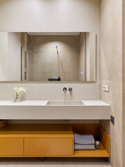 interior design. interior photography of an apartment for rent. One-room apartment with a simple and cozy design. High quality photo