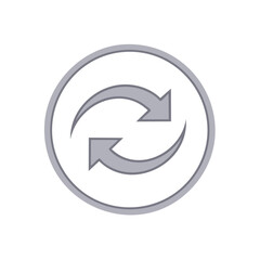 Circular Arrows Icon Graphic, Synchronize Symbol, Repeat Sign, Rotate Arrows