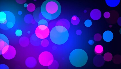 Abstract background of vibrant circles