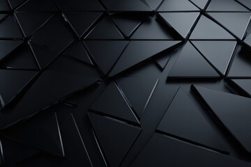 Dark triangles abstract pattern, texture background, geometric shapes, design