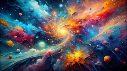 Cosmic Nebula Swirl
