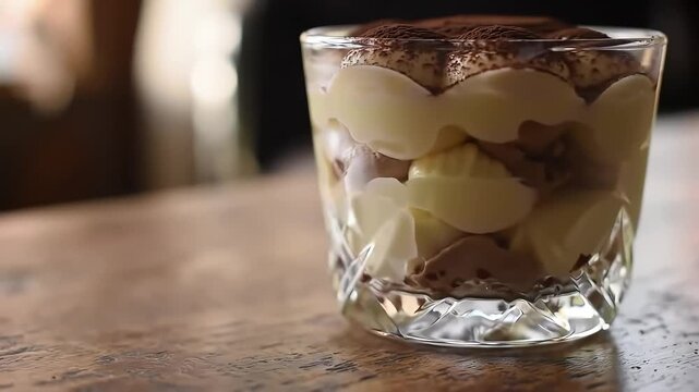 Decadent Tiramisu in a Crystal Glass