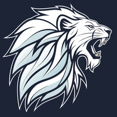 lion head silhouette