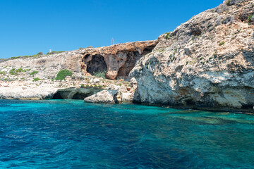 The fabulous Blue Lagoon, a stretch of white sand with breathtaking turquoise waters.