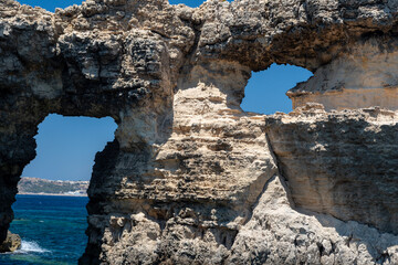 The fabulous Blue Lagoon, a stretch of white sand with breathtaking turquoise waters. MALTA
