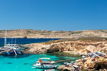 The fabulous Blue Lagoon, a stretch of white sand with breathtaking turquoise waters.