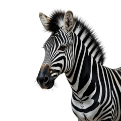Majestic Zebra Portrait Striking Black and White Stripes African Wildlife Close up