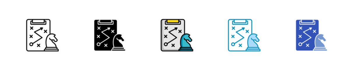 Strategic Planning  Icon Set Multiple Style Collection