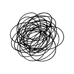 Chaotic Hand Drawn Scribble Lines for Abstract Texture and Background Design