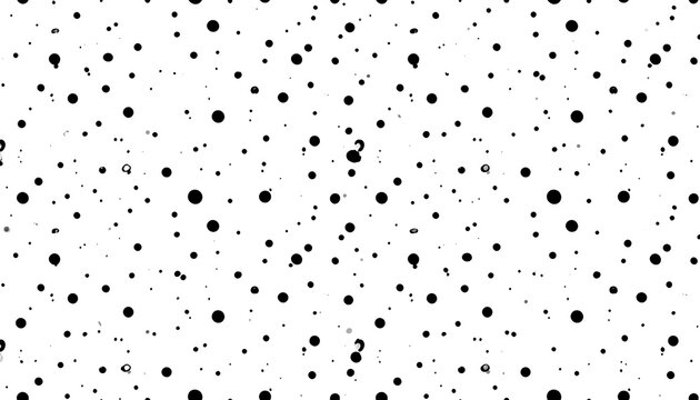 Abstract black dots and question marks on white background - Powered by Adobe