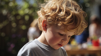A child at a birthday party 