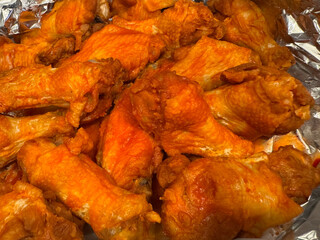 chicken wings with buffalo sauce