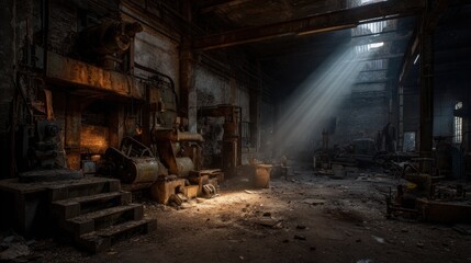 Sunbeams in an abandoned factory (1)