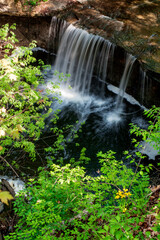 Indian Run Falls in Spring, Dublin, Ohio