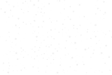 Snowflakes falling on transparent background creating a winter atmosphere, perfect for christmas or holiday projects