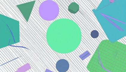 Abstract geometric shapes on a textured background