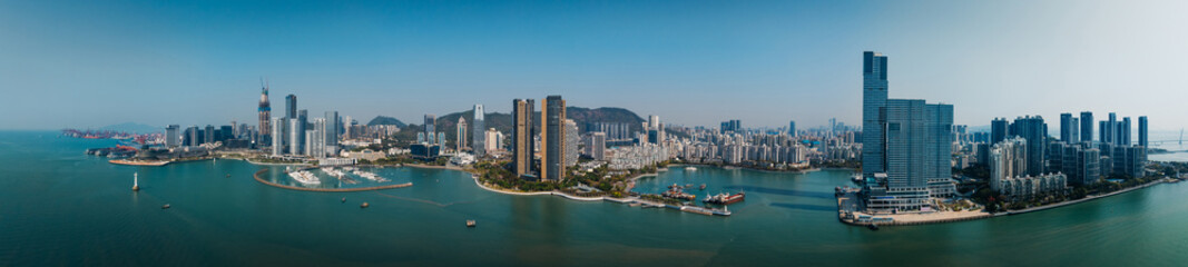 Obraz premium Aerial view of landscape in shenzhen city, China