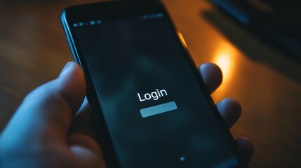 Smartphone login screen (1)