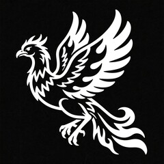 Obraz premium ピクトグラム フェニックスのシルエット / Pictogram Phoenix silhouette