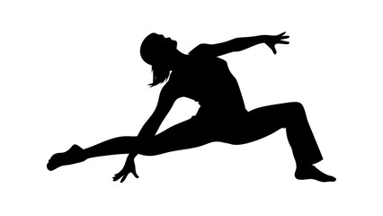Fototapeta premium silhouette of jumping