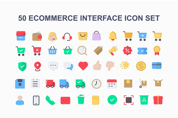 50 Flat Icon Sets for Ecommerce Interfaces