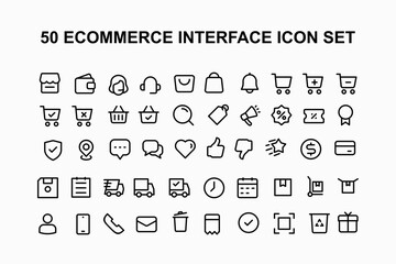 50 Line Icon Sets for Ecommerce Interfaces
