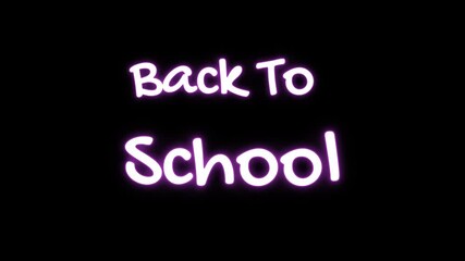 Back to School displayed on a dark background with filmstrip elements - Powered by Adobe