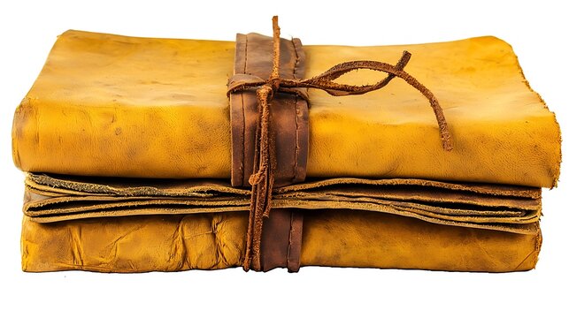 Antique leather bound books
