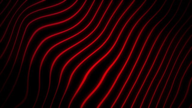 Abstract line wavy background. 4k video