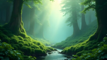 Enchanting Forest Stream