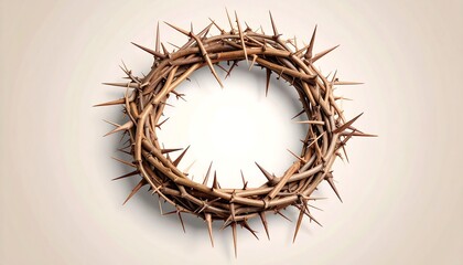 Fototapeta premium Crown of thorns, overhead view