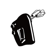 mixer silhouette image with transparent background