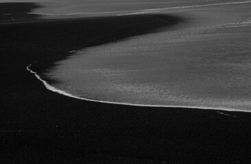Waves Receding 1
Pacifica Beach with wave patterns on sand at sunset, May 2020.
