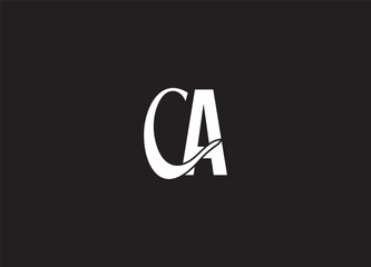 CA initial creative logo design and letter logo