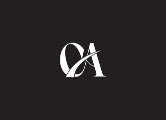 CA initial creative logo design and letter logo