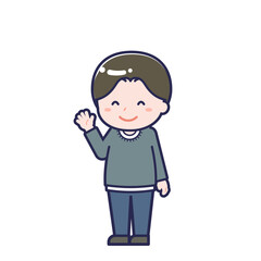 私服の大人／ななめ／男性 10