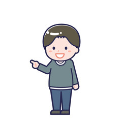 私服の大人／ななめ／男性 16