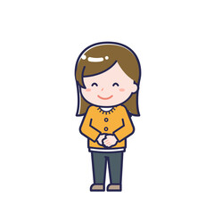 私服の大人／ななめ／女性 01