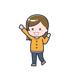 私服の大人／ななめ／女性 06