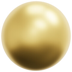 3D Gold Sphere Icon